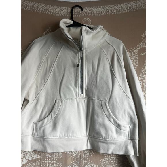 Lululemon Scuba Oversized Funnel Neck Half Zip in Cream - Picture 2 of 6